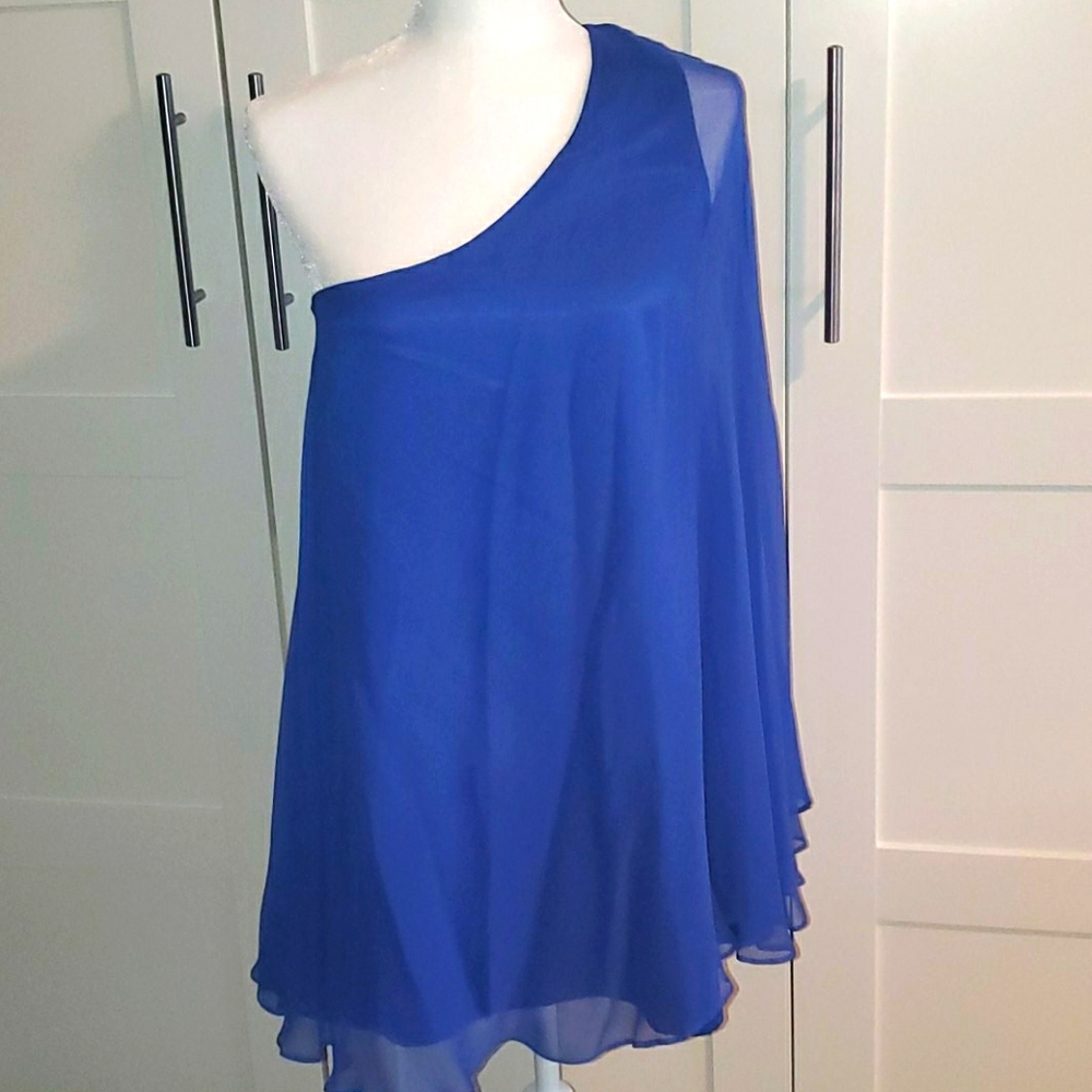 GUESS by Marciano blue one shoulder dress